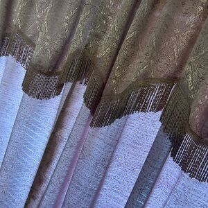 Elegant Gray Patterned Curtains